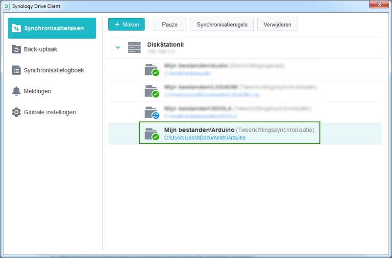 synology drive desktop client